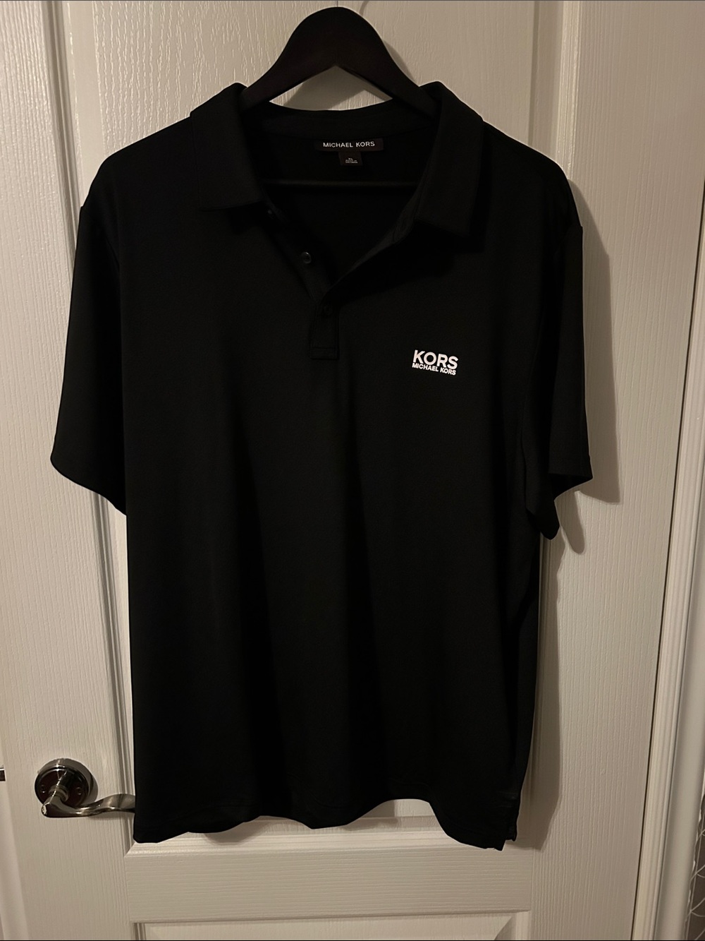 Michael Kors Black Polo with KORS Chest Logo